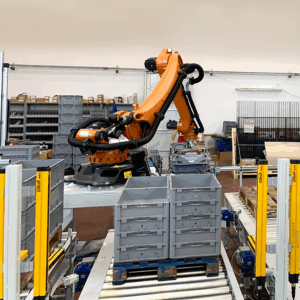 Depallettizzatore con Robot Antropomorfo
