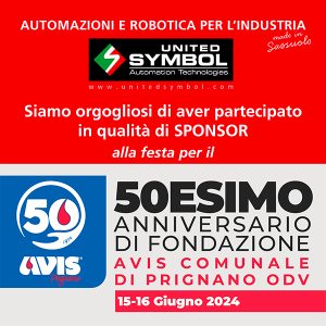 SPONSORIZZAZIONE 50esimo anniversario Avis Prignano 15-16 Giugno 2024